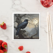 Fantasy Niedlich Crow Tree Dunkelheit Serviette (Beispiel)