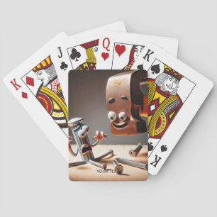 Fantasy Niedlich Cry Nail Wood Spielkarten