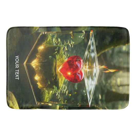 Fantasy Niedlich Cube Herzwald Badematte (Vorderseite)