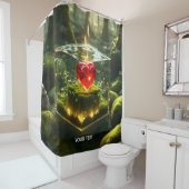 Fantasy Niedlich Cube Herzwald Duschvorhang (Beispiel)