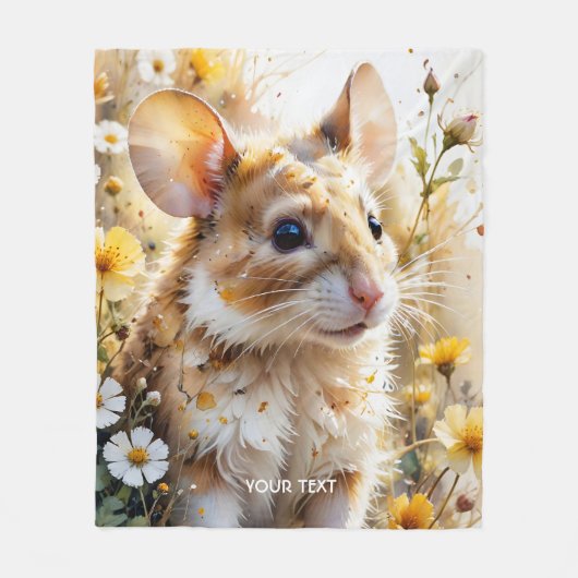 Fantasy Niedlich Curry Mouse Garden Fleecedecke (Vorderseite)