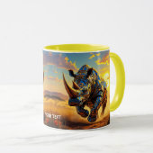 Fantasy Niedlich Cyber Rhino Wüste Tasse (VorderseiteRechts)