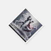 Fantasy Niedlich Dancer Ballerina Piano Serviette (Ecke)