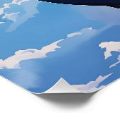 Fantasy Niedlich Day Night Face Poster (Ecke)