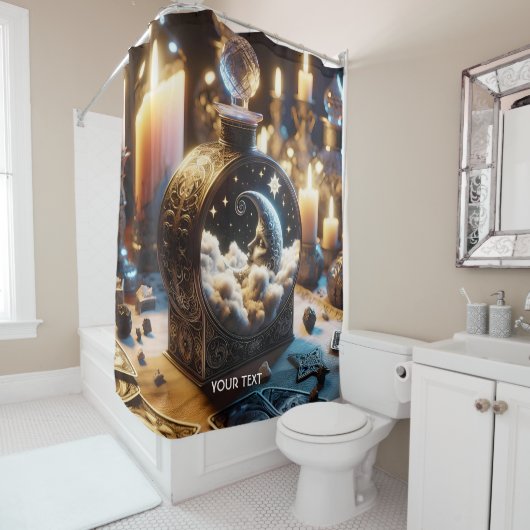 Fantasy Niedlich Decanter Moon Night Duschvorhang (Beispiel)