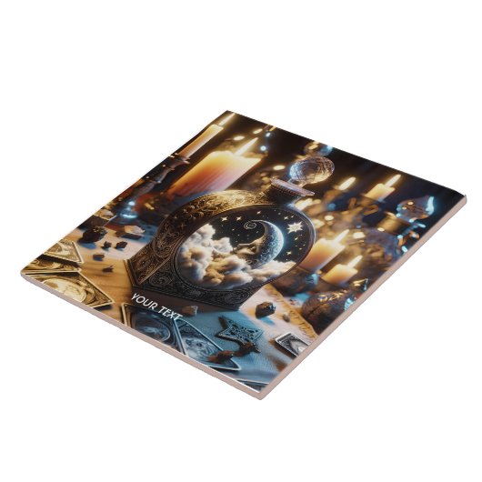 Fantasy Niedlich Decanter Moon Night Fliese (Seite)