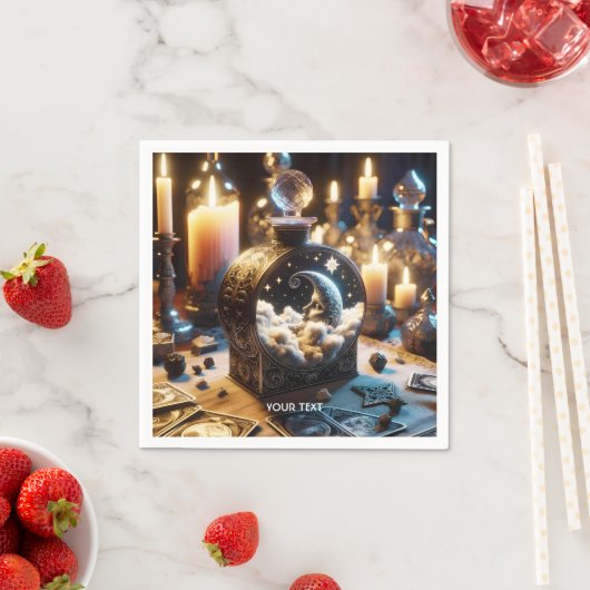 Fantasy Niedlich Decanter Moon Night Serviette (Beispiel)