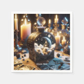 Fantasy Niedlich Decanter Moon Night Serviette (Vorderseite)