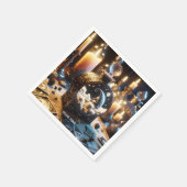 Fantasy Niedlich Decanter Moon Night Serviette (Ecke)