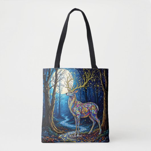 Fantasy Niedlich Deer Starlight Antlers Tasche (Vorderseite)