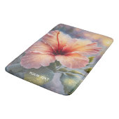 Fantasy Niedlich Delicate Hibiskus Blume Badematte (Schrägansicht)