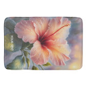 Fantasy Niedlich Delicate Hibiskus Blume Badematte (Vorderseite)
