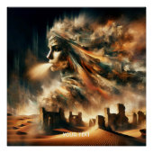 Fantasy Niedlich Desert Sand Storm Poster (Vorderseite)