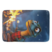 Fantasy Niedlich Dino Campfire Moon Badematte (Vorderseite)