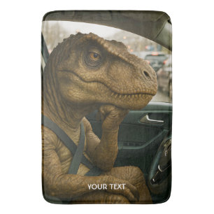 Fantasy Niedlich Dinosaur Autofahrer Auto Badematte