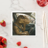 Fantasy Niedlich Dinosaur Autofahrer Auto Serviette (Beispiel)
