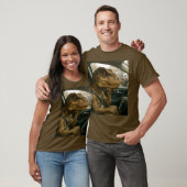 Fantasy Niedlich Dinosaur Autofahrer Auto T-Shirt (Unisex)
