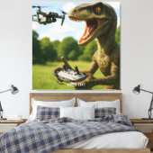 Fantasy Niedlich Dinosaur Drone Forest Leinwanddruck (Insitu (Schlafzimmer))