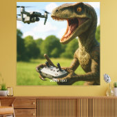 Fantasy Niedlich Dinosaur Drone Forest Leinwanddruck (Insitu (Wohnzimmer))