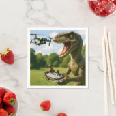 Fantasy Niedlich Dinosaur Drone Forest Serviette (Beispiel)