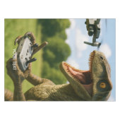 Fantasy Niedlich Dinosaur Drone Forest Tischdecke (Vorderseite (Horizontal))