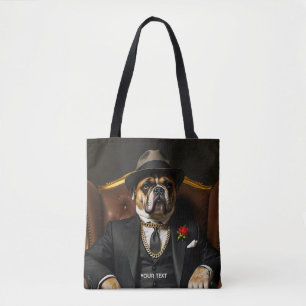 Fantasy Niedlich Dog Black Anzug Tasche