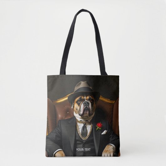 Fantasy Niedlich Dog Black Anzug Tasche (Vorderseite)