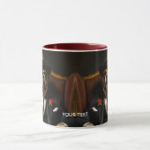 Fantasy Niedlich Dog Black Anzug Tasse (Zentrum)