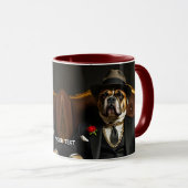 Fantasy Niedlich Dog Black Anzug Tasse (VorderseiteRechts)