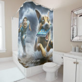 Fantasy Niedlich Dog Boy Phone Duschvorhang (Beispiel)