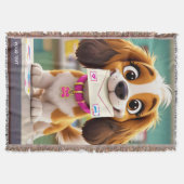Fantasy Niedlich Dog Post Letter Decke (Vorderseite)