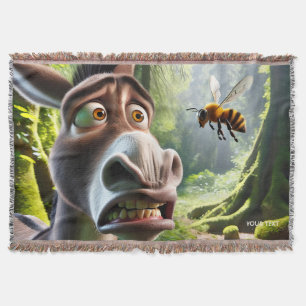 Fantasy Niedlich Donkey Sting Bee Decke