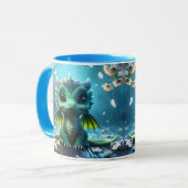 Fantasy Niedlich Dragon Baby Sakura Tasse (Vorderseite Links)