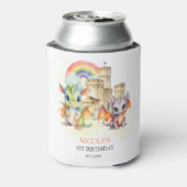 Fantasy Niedlich Dragon Castle Rainbow Kindergebur Dosenkühler (Kanne Rückseite)