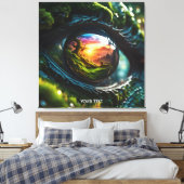 Fantasy Niedlich Dragon Landschaft Auge Leinwanddruck (Insitu (Schlafzimmer))