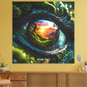Fantasy Niedlich Dragon Landschaft Auge Leinwanddruck (Insitu (Wohnzimmer))