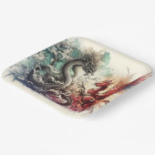 Fantasy Niedlich Dragon Phoenix Ink Pappteller (Gewinkelt)