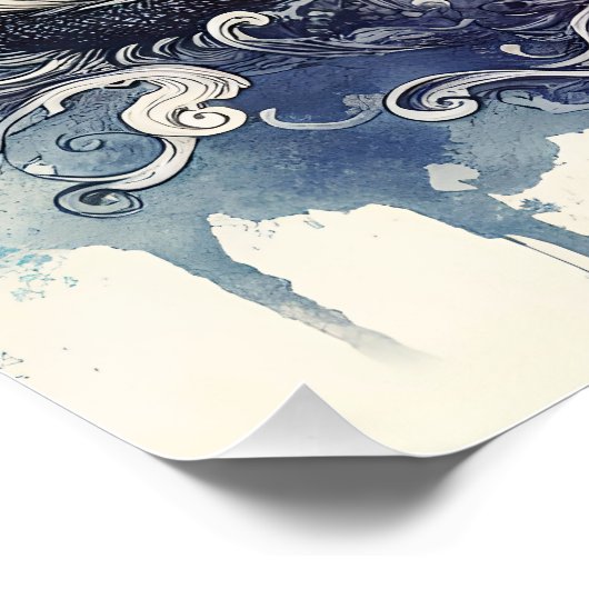 Fantasy Niedlich Dragon Phoenix Ink Poster (Ecke)