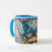 Fantasy Niedlich Dragon Stone Cavern Tasse (Vorderseite Links)