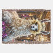 Fantasy Niedlich Drama Llama Queen Decke (Vorderseite)