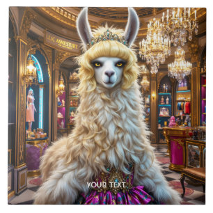 Fantasy Niedlich Drama Llama Queen Fliese