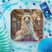 Fantasy Niedlich Drama Llama Queen Pappteller (Party)