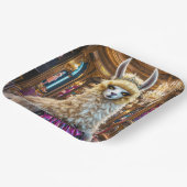 Fantasy Niedlich Drama Llama Queen Pappteller (Gewinkelt)