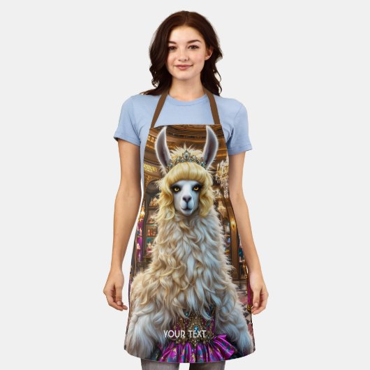 Fantasy Niedlich Drama Llama Queen Schürze (Getragen)