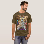 Fantasy Niedlich Drama Llama Queen T-Shirt (Vorne ganz)