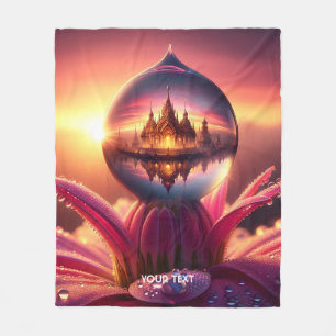Fantasy Niedlich Drop Dew Blume Fleecedecke