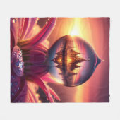 Fantasy Niedlich Drop Dew Blume Fleecedecke (Vorderseite (Horizontal))