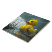 Fantasy Niedlich Duck War Ship Fliese (Seite)