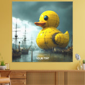 Fantasy Niedlich Duck War Ship Leinwanddruck (Insitu (Wohnzimmer))