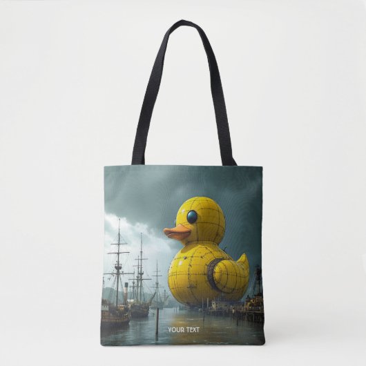 Fantasy Niedlich Duck War Ship Tasche (Vorderseite)